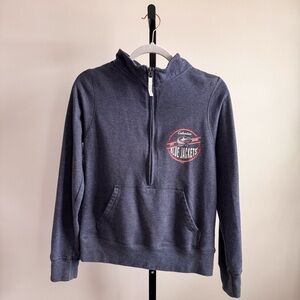 Columbus Blue Jackets NHL CBJ Hockey Women's Navy Zip Up Top